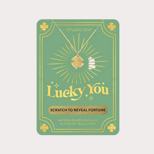 Four-Leaf Clover Lucky You Necklace