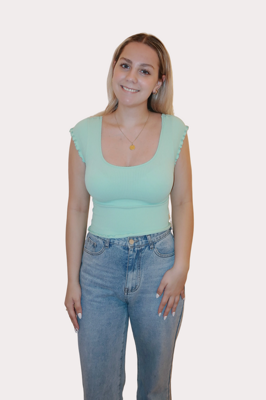 Seamless Ribbed Crop Top