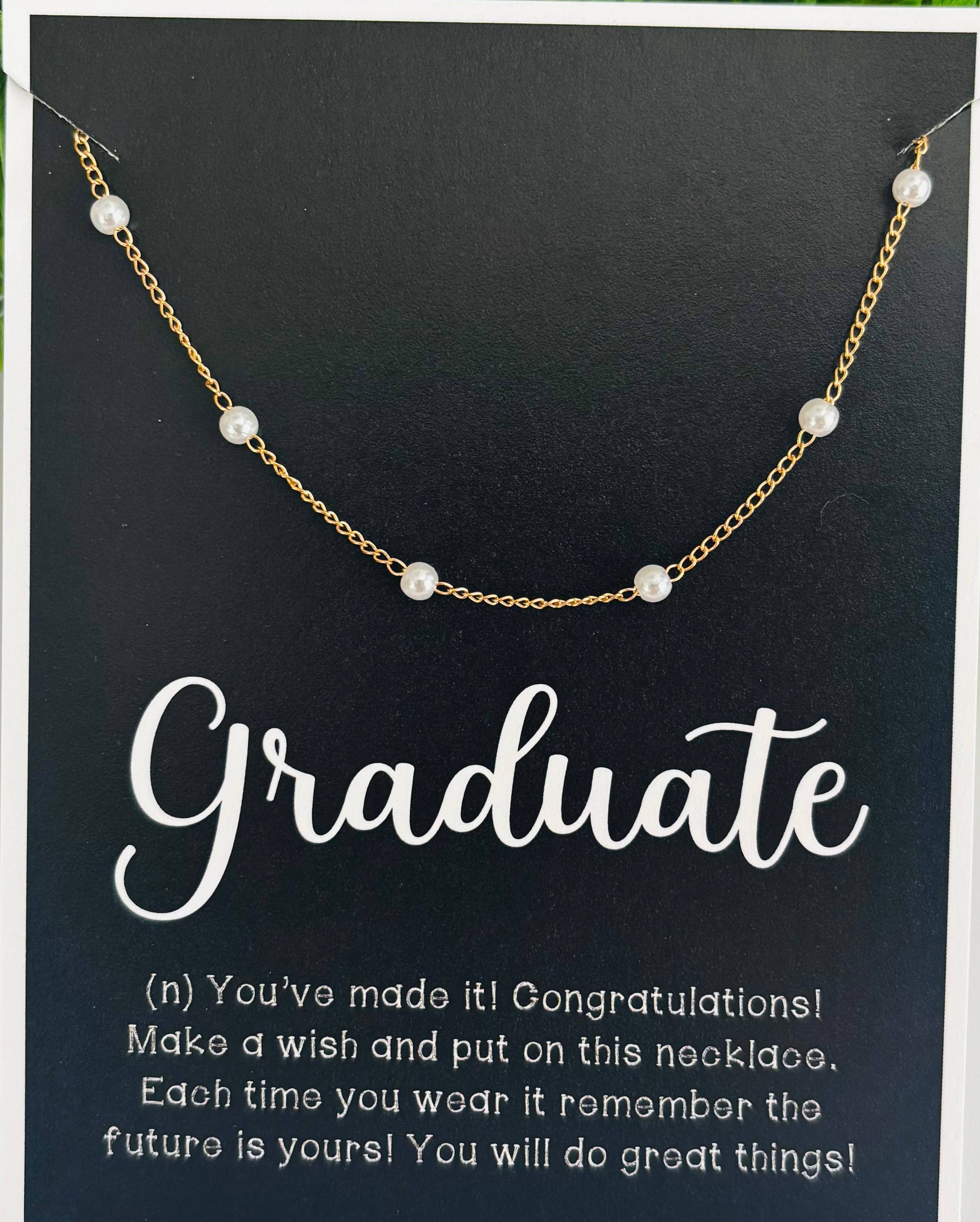 Pearl Necklace & Inspiring Card