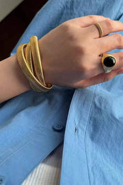 Interwoven Snake Chain Bracelet