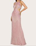Beaded Halter Gown