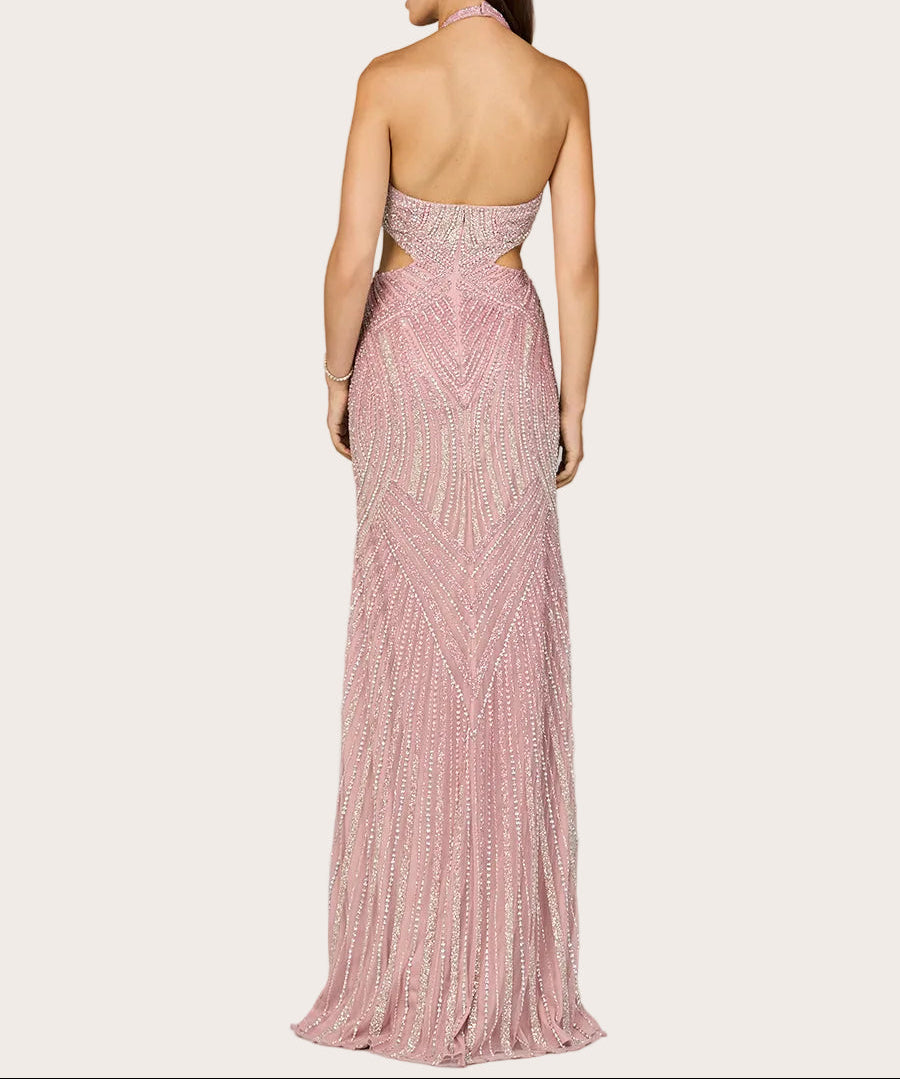 Beaded Halter Gown