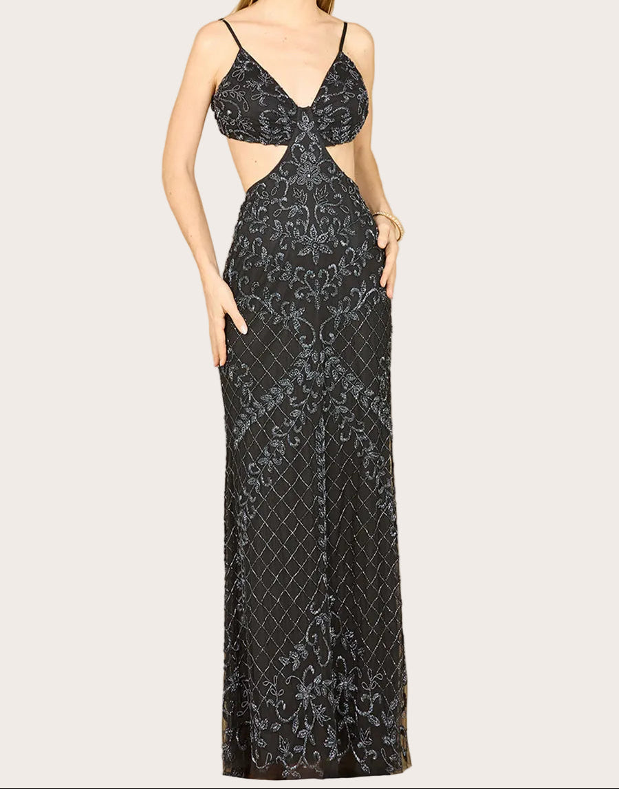 Beaded Cutout Dress