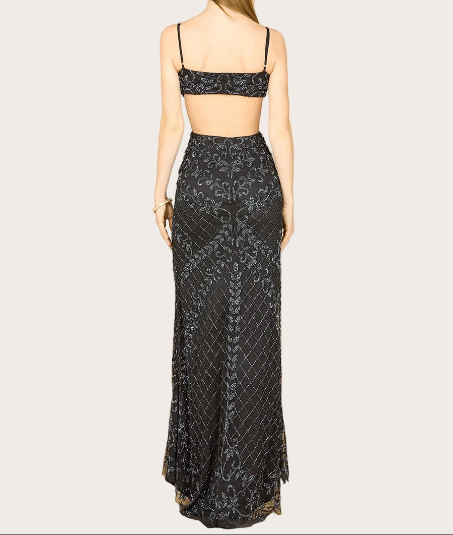 Beaded Cutout Dress