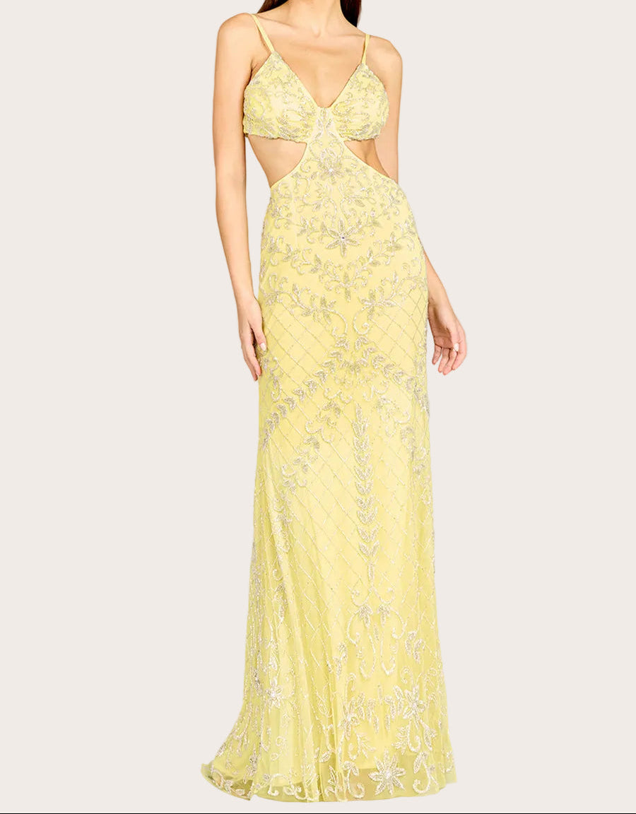 Beaded Cutout Dress