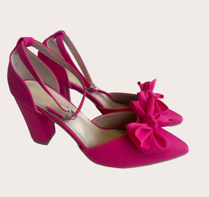 Pretty in Pink Bow Heels
