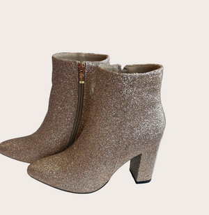 Champagne Sparkle Bootie