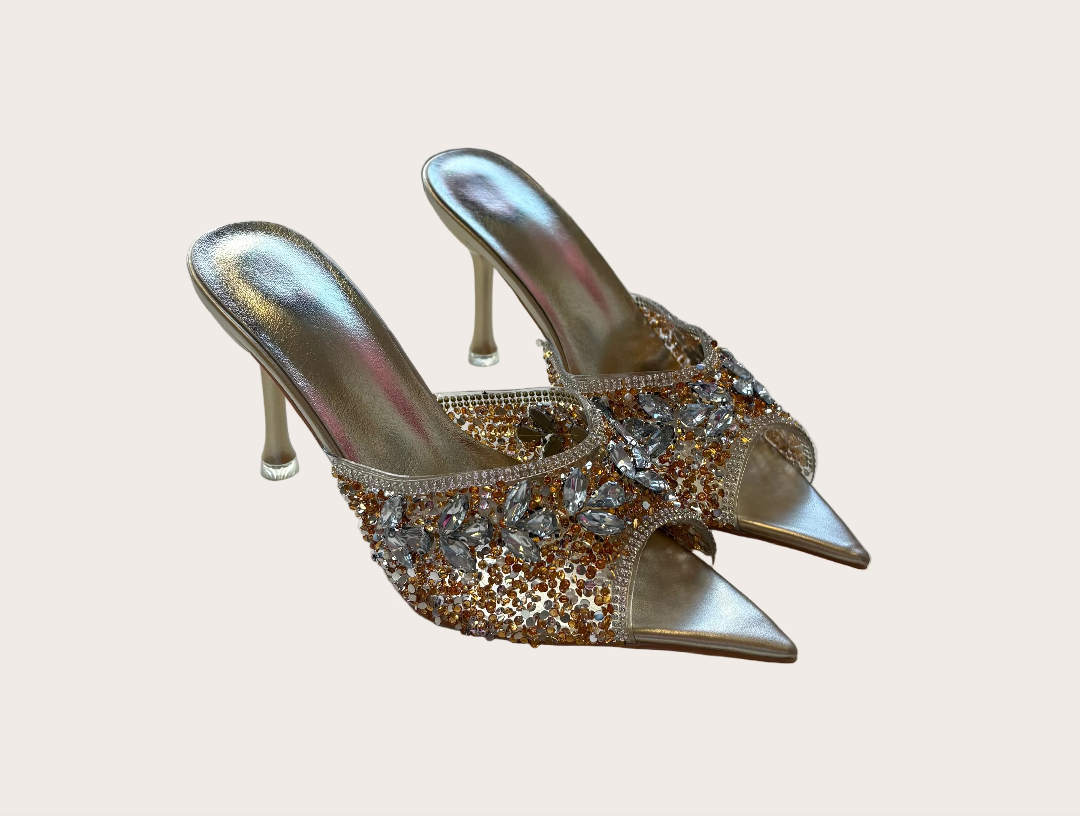 Embellished Stiletto Mule