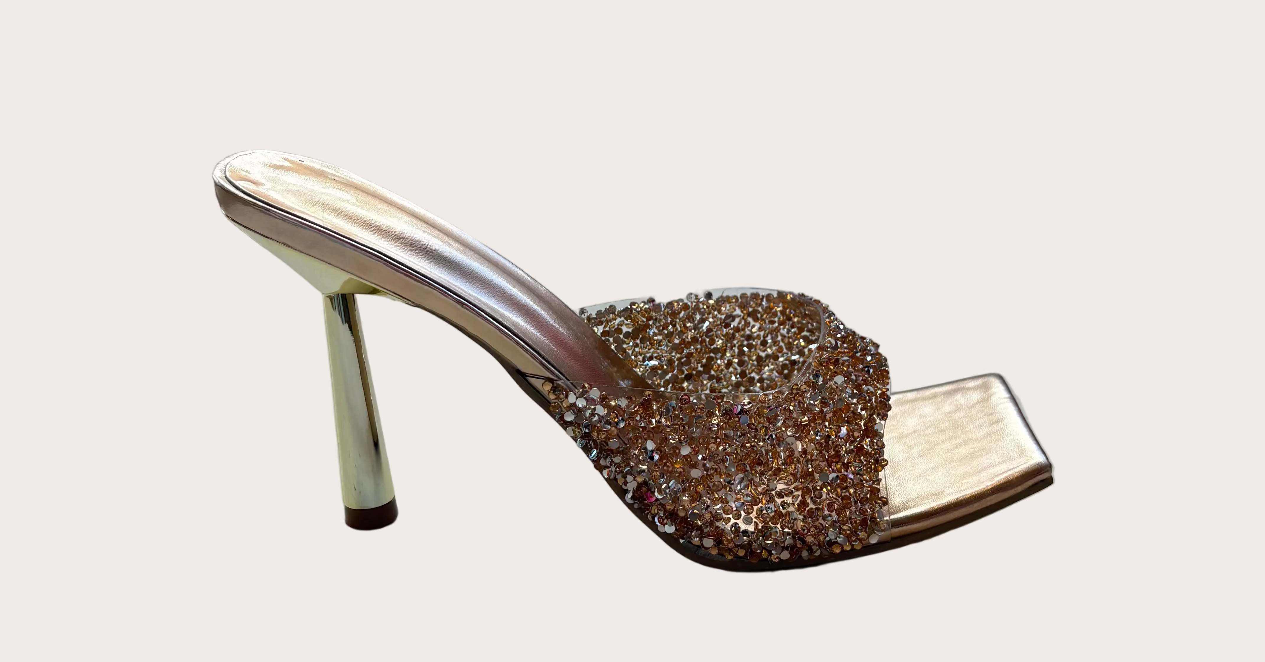 Champagne Drip Heel