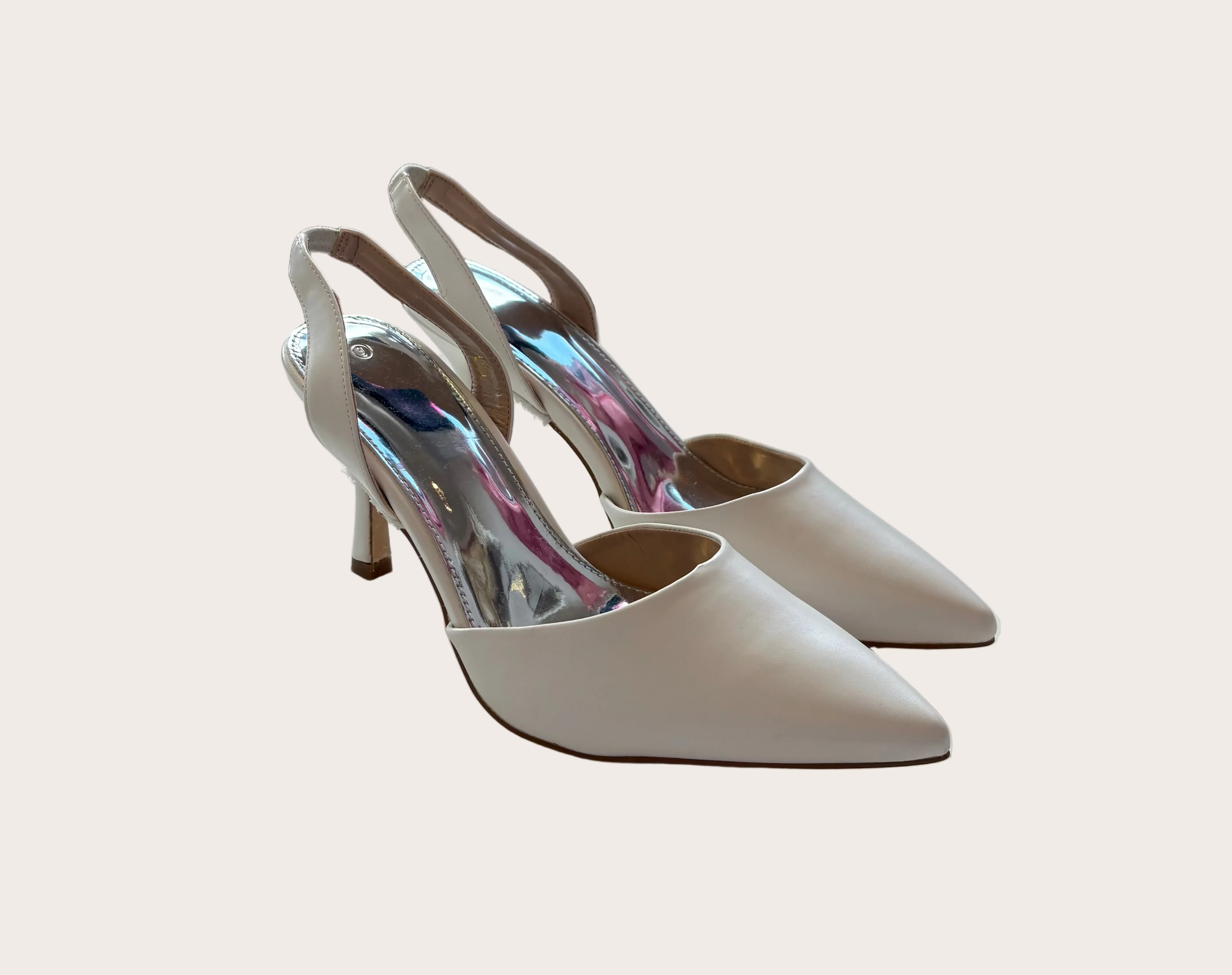 White Icon Heel