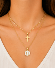 Initial Wish Layered Necklace