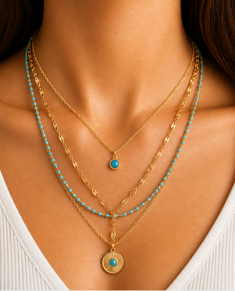 Turquoise Layered Luxe Necklace