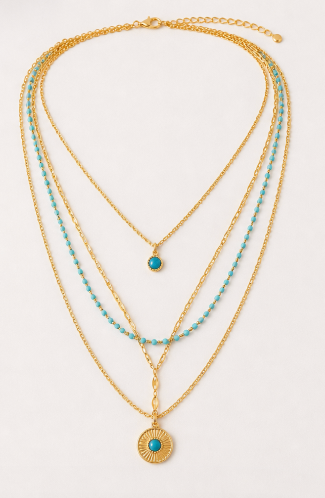 Turquoise Layered Luxe Necklace