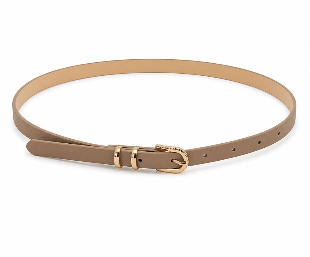 Neutral Luxe Skinny Belt