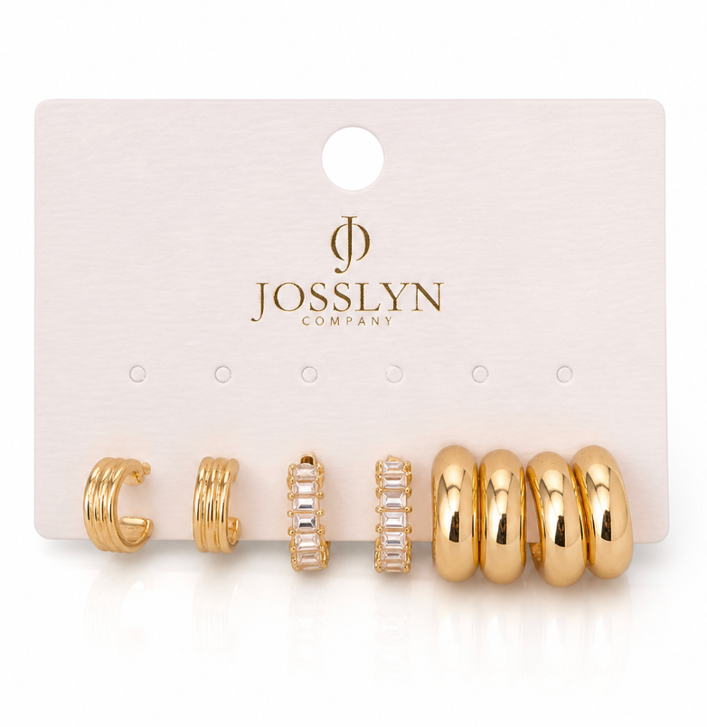 Double Hoop Huggie Earrings