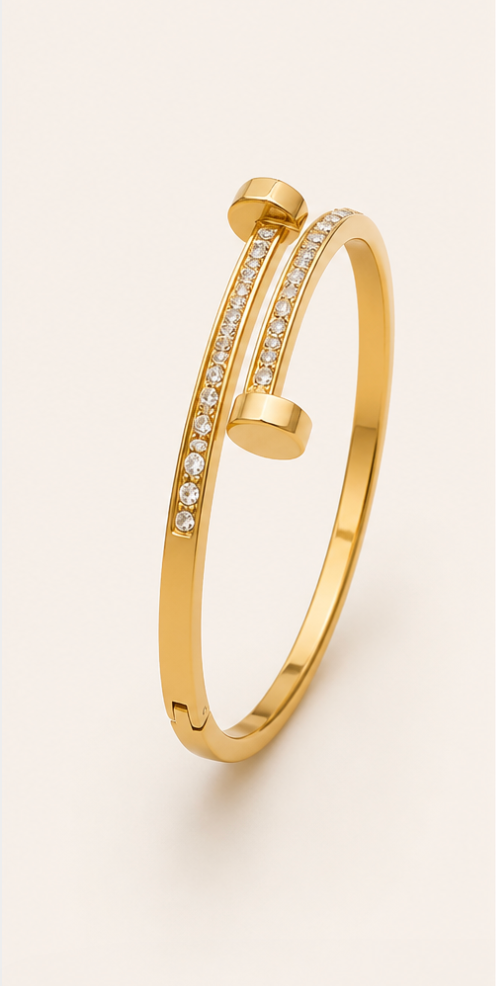 Nail Crystal Bangle