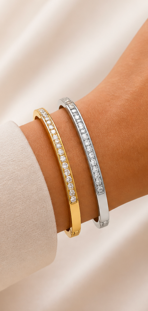 Classic Crystal Slim Bangle