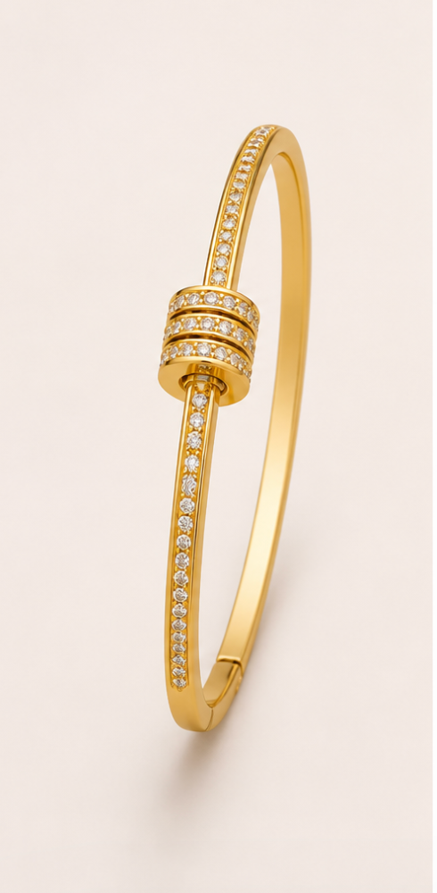 Radiant Stack Crystal Bangle