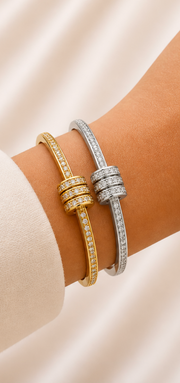 Radiant Stack Crystal Bangle