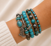 Turquoise Cowgirl Stack Set