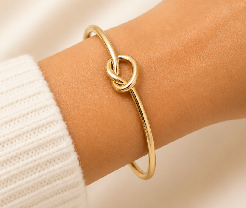 Golden Knot Bangle