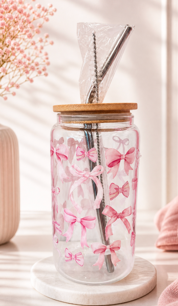 The Girly Chic Glass Tumbler