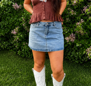 Classic Denim Mini Skirt