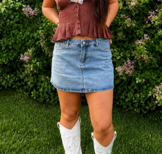 Classic Denim Mini Skirt