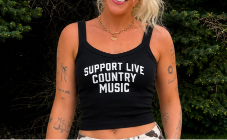 “Support Live Country Music” Tank