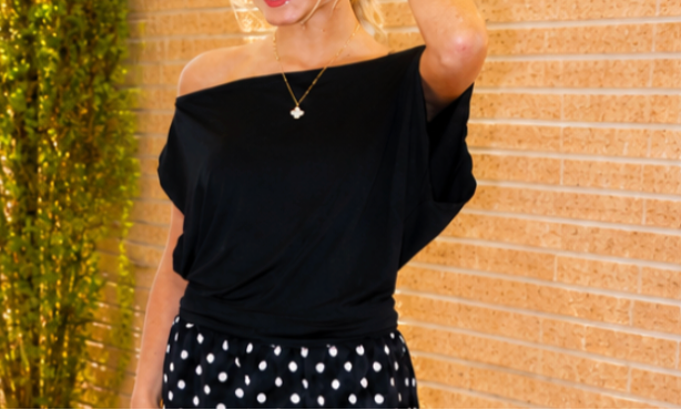 Asymmetrical One Shoulder Top