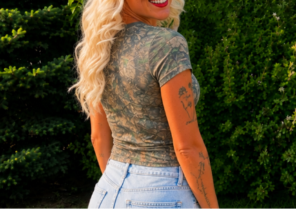 Woodland Camo Baby Tee