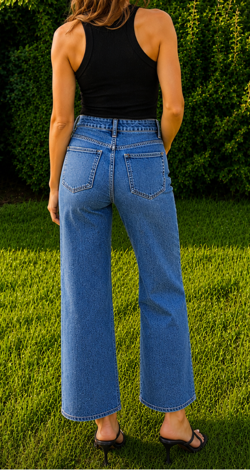 Flying Monkey High-Rise Straight Leg Jeans