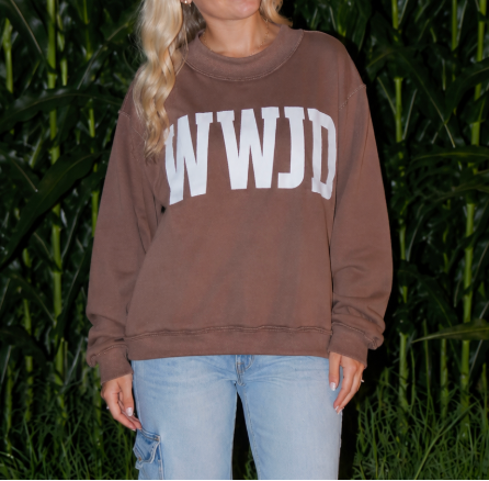 WWJD & AMEN Reversible Mock Neck Sweatshirt