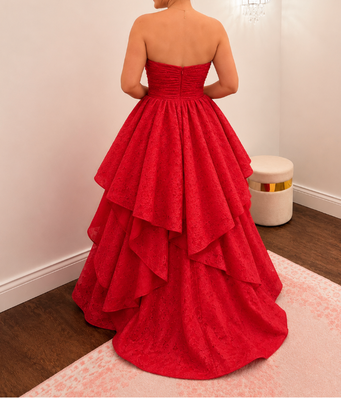 Jovani 47394 Scarlet Garden Ball Gown