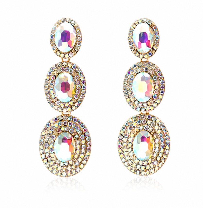 Radiant Crystal Drop Earrings
