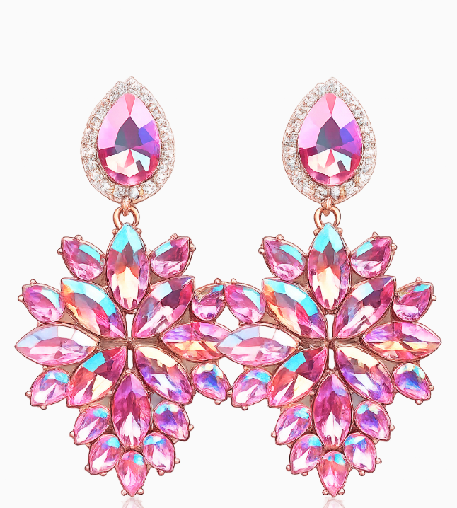 Pink Prism Bloom Earrings