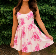 Rosy Reverie Babydoll Dress