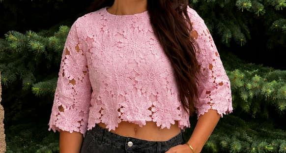 Lace Bloom Top