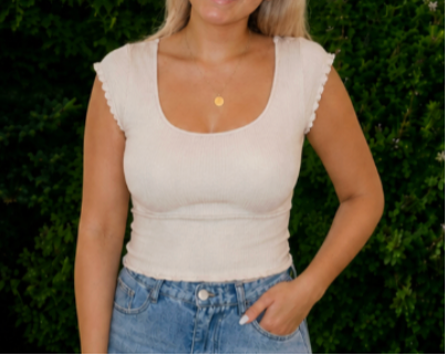 Seamless Ribbed Crop Top