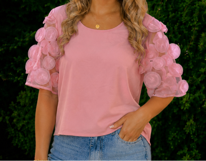 Rosette Reverie Top