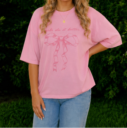 Girls Do It Better Oversized Tee