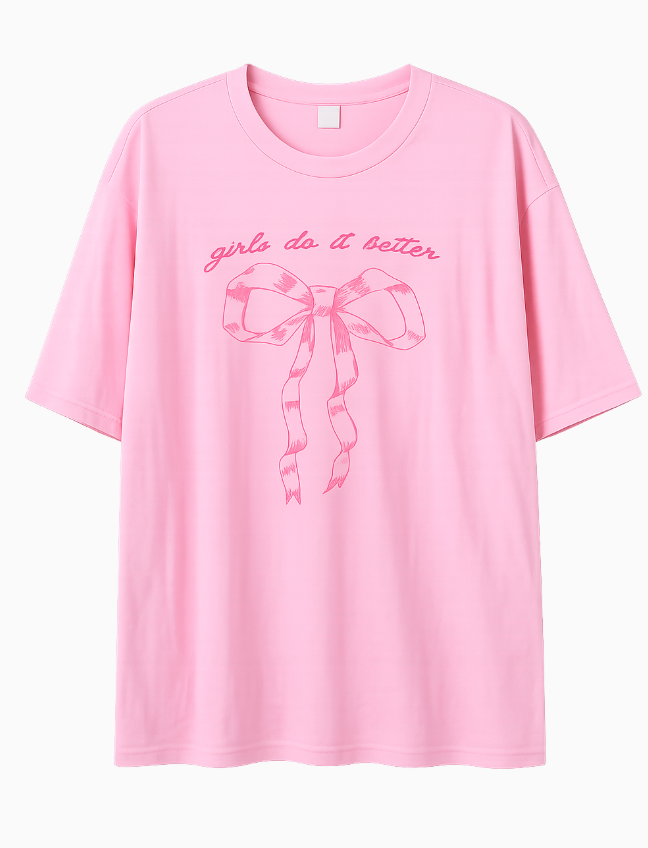 Girls Do It Better Oversized Tee