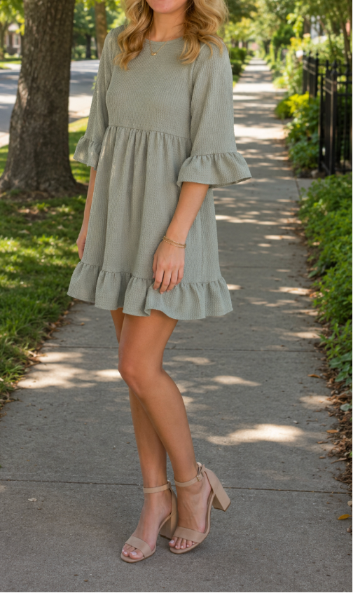 Sagewood Stroll Dress