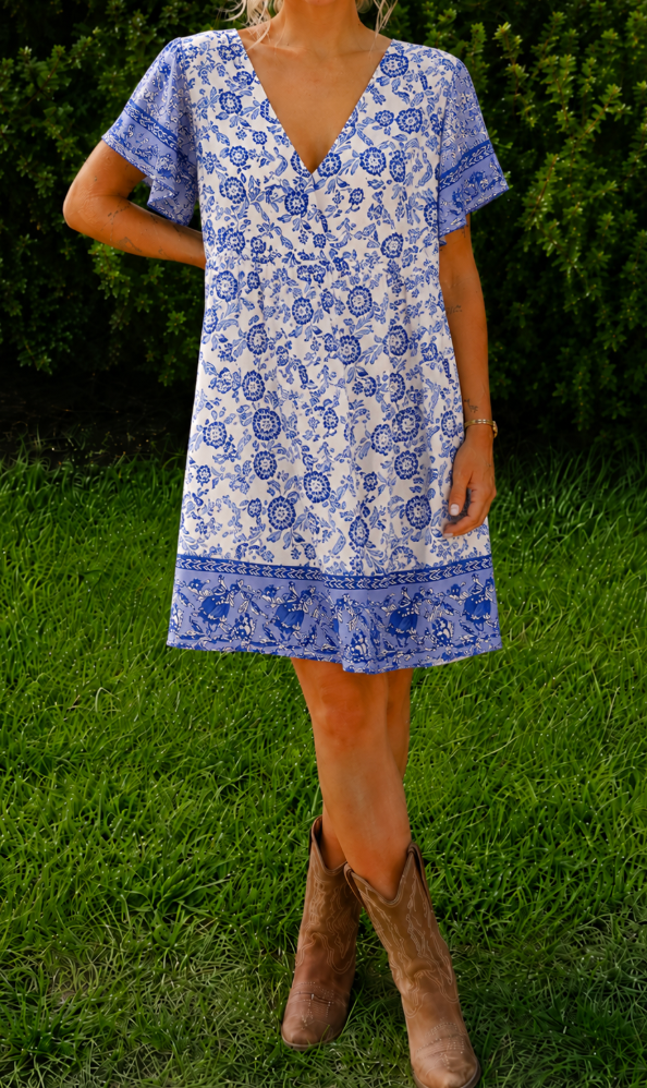 Porcelain Petals Dress
