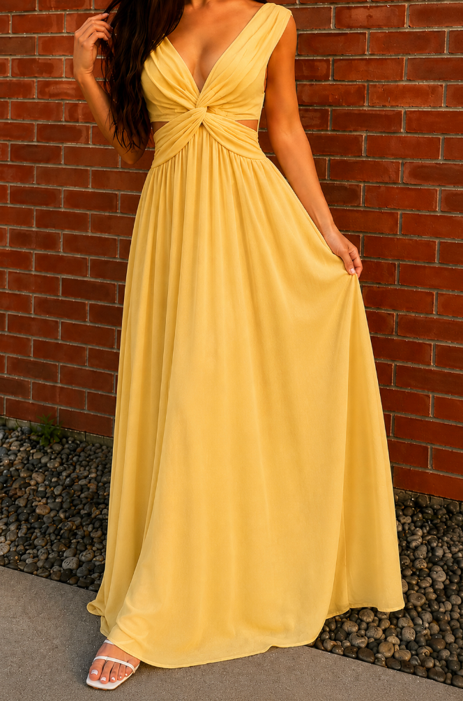 Soleil Twist Gown
