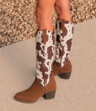 Cowgirl Contrast Western Boots