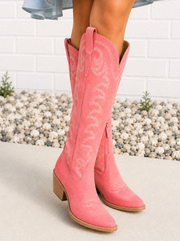Coral Crush Western Boots