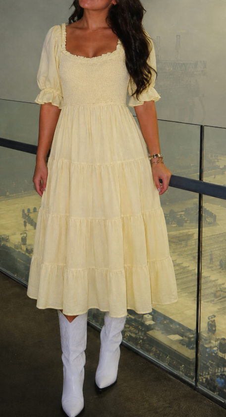 Buttercream Midi Dress