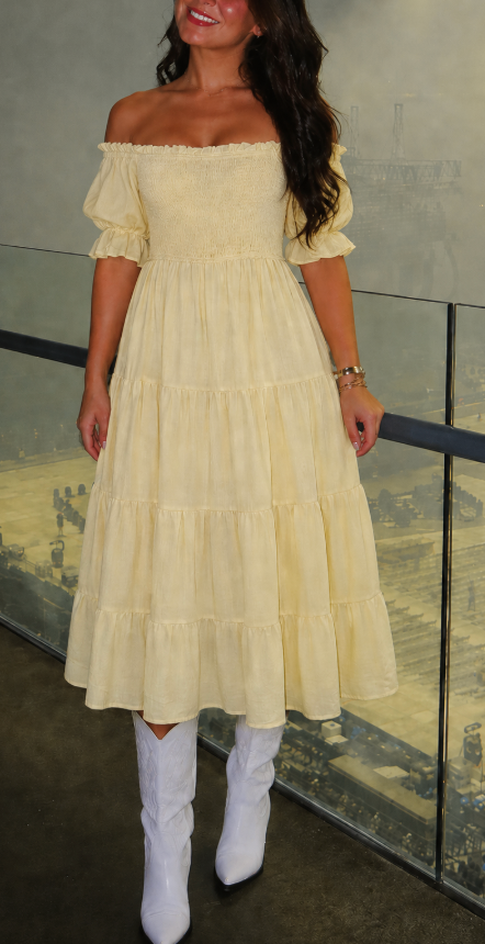 Buttercream Midi Dress