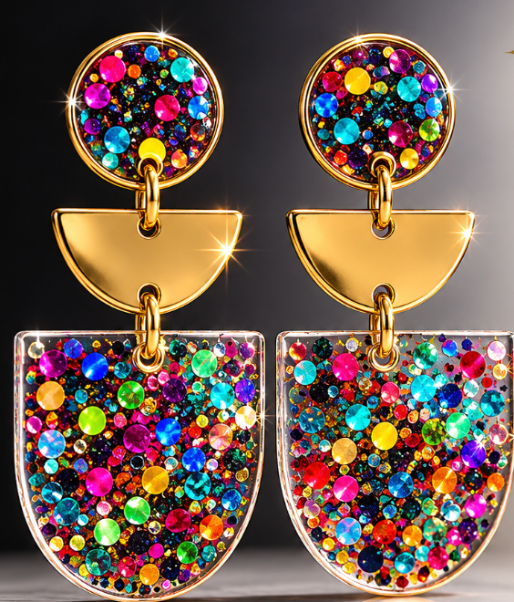 Confetti Statement Earrings